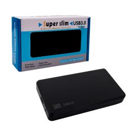 Внешний корпус для жесткого диска SATA 2.5 DM-2508 (кабель USB-MicroUSB Y-Type/USB 3.0/до 3 TB/пластик) <черный>