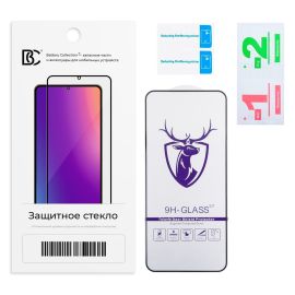 Защитное стекло для Xiaomi 23049PCD8G (2.5D/закаленное, полная наклейка) <черный> в блистере