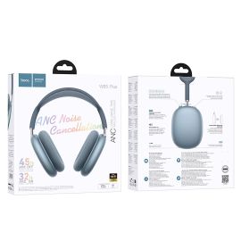 Беспроводные Bluetooth наушники Hoco W65 Plus <голубой>