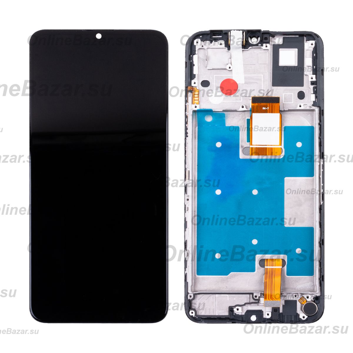 Дисплей для Honor X7a Plus (RKY-LX1) модуль в сборе с тачскрином <черный> (оригинал) ― Nsk.OnlineBazar.su