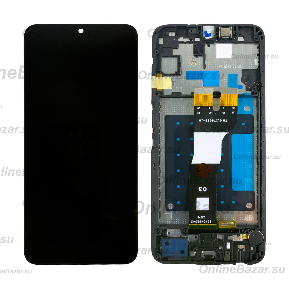 Дисплей для Samsung SM-A057F (Galaxy A05s) модуль в сборе с тачскрином <черный> (супер премиум) ― Nsk.OnlineBazar.su