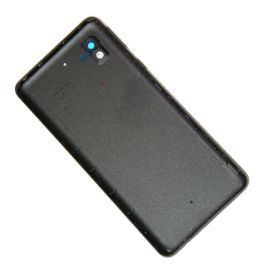 Задняя крышка для Samsung SM-A013F (Galaxy A01 Core) со стеклом камеры <черный>