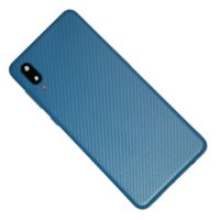 Задняя крышка для Samsung SM-A022F (Galaxy A02) со стеклом камеры <синий> ― Nsk.OnlineBazar.su