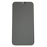 Защитное стекло для Apple iPhone 12 (закаленное, полное покрытие, антишпион) <черный> ― Nsk.OnlineBazar.su