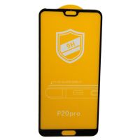 Защитное стекло для Huawei CLT-L09 (2,5D/закаленное, полная наклейка) <черный> в блистере ― Nsk.OnlineBazar.su