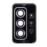 Защитное стекло линзы камеры для Samsung SM-S921B (Galaxy S24) (комплект 3 шт.) <фиолетовый> ― Nsk.OnlineBazar.su