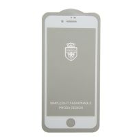 Защитное стекло для Apple iPhone 7 (2.5D пластик/полная наклейка) <белый> ― Nsk.OnlineBazar.su
