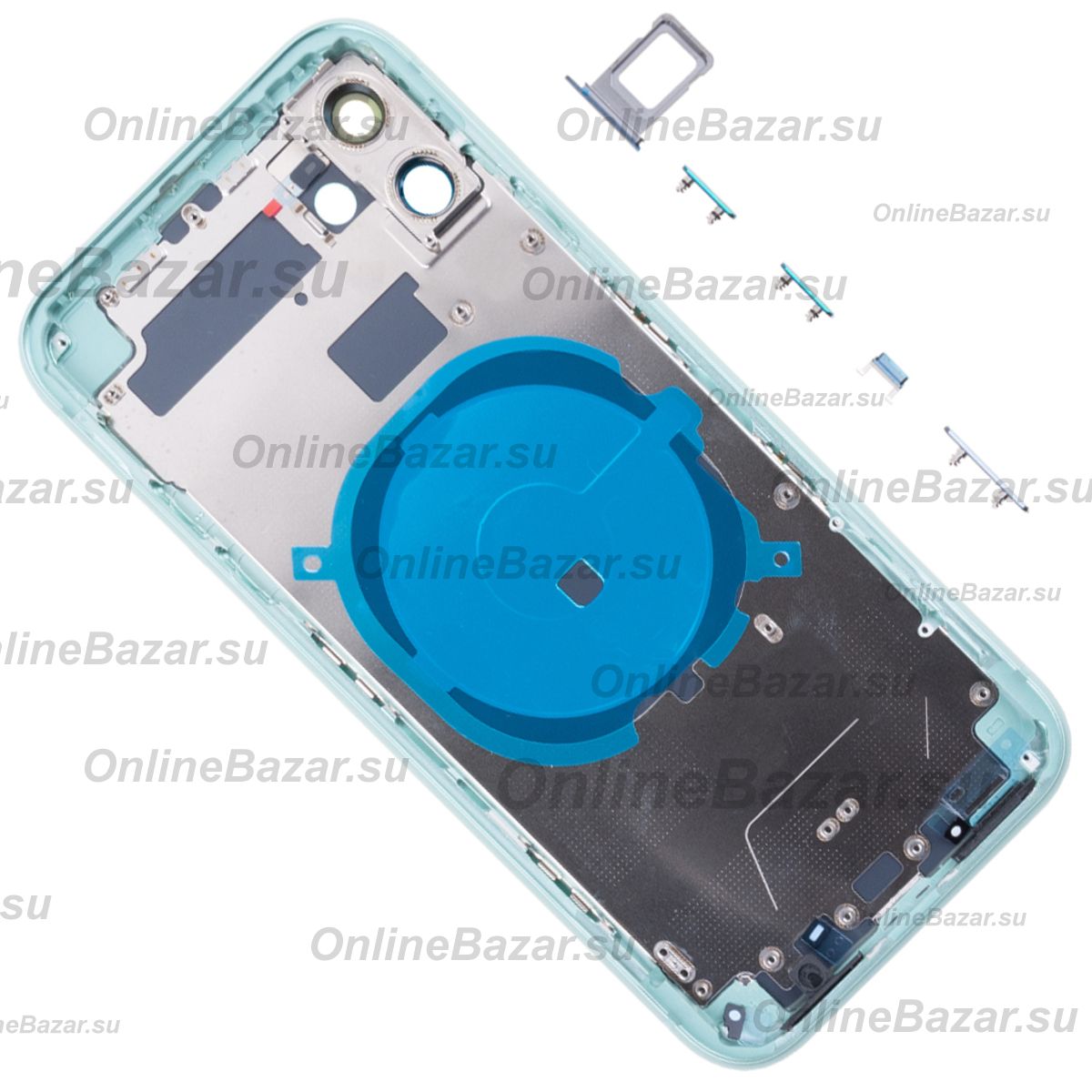 Корпус для Apple iPhone 11 (1 Sim) <зеленый> (оригинал) ― Nsk.OnlineBazar.su