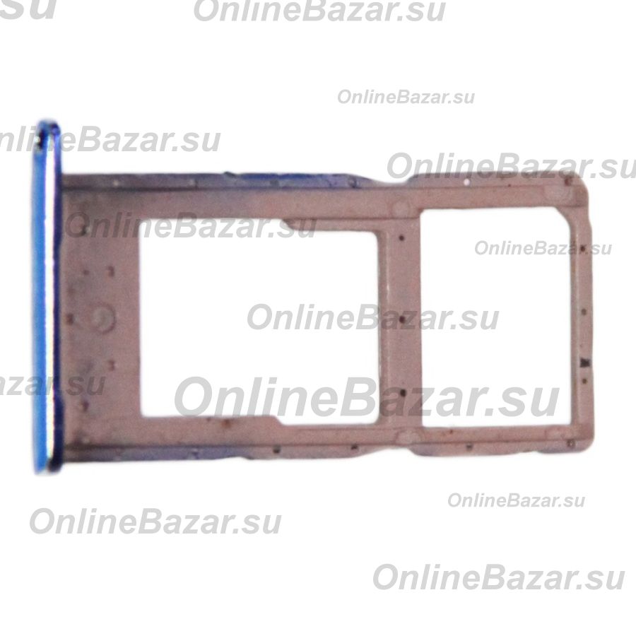 Лоток Sim-карты для Honor 10 Lite (HRY-LX1) и карты памяти <синий> ― Nsk.OnlineBazar.su