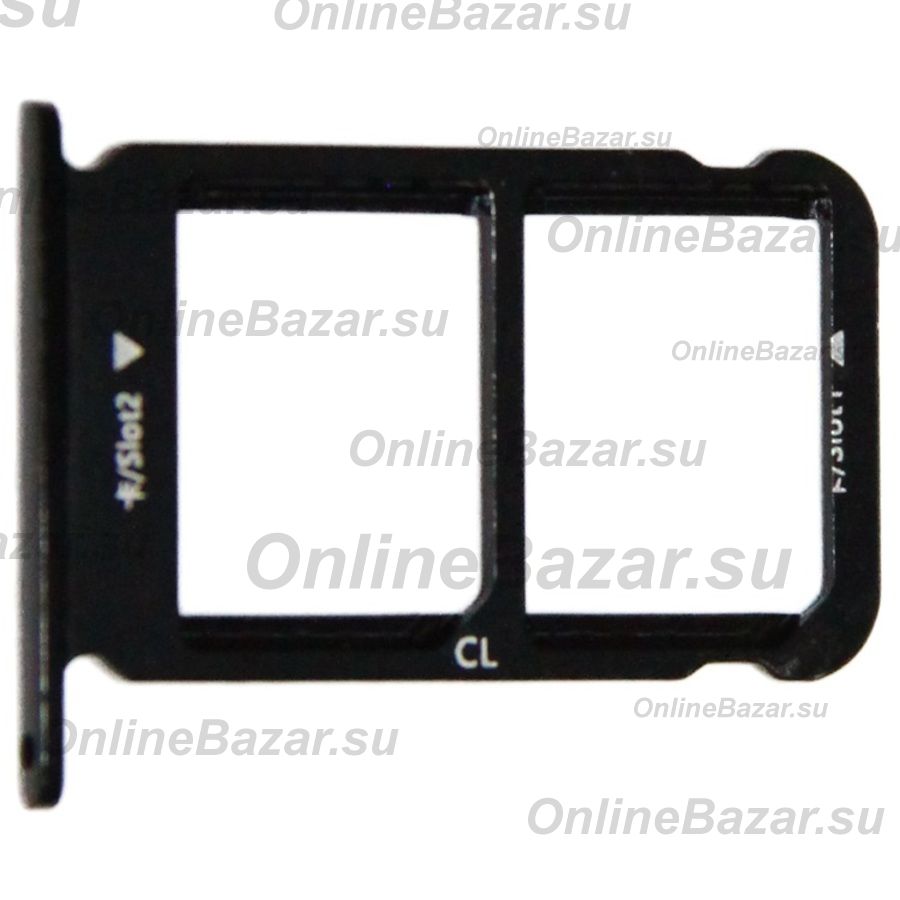 Лоток Sim-карты для Honor 10 (COL-L29) и карты памяти <черный> ― Nsk.OnlineBazar.su