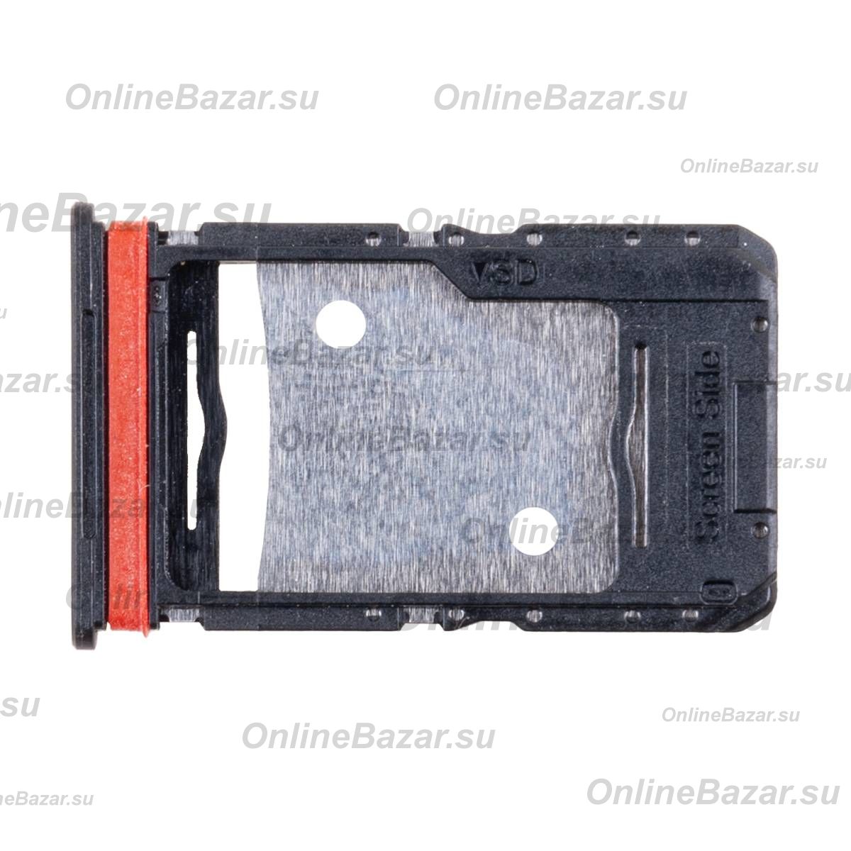 Лоток Sim-карты для Tecno Pova 5 (LH7n) <черный> ― Nsk.OnlineBazar.su