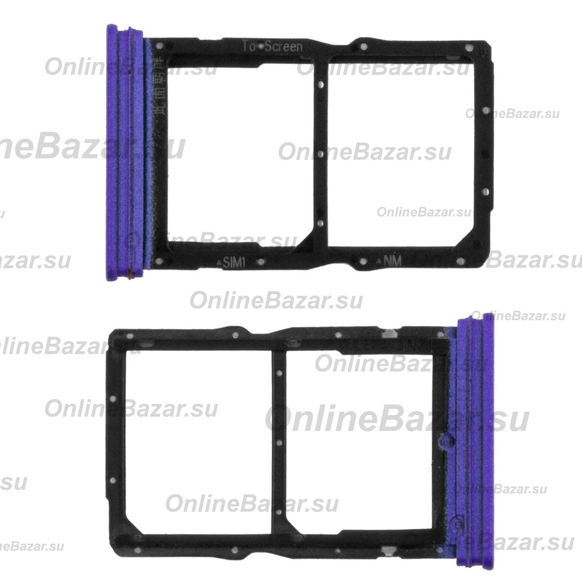 Лоток sim-карты для Honor 30s (CDY-NX9A) и карты памяти <фиолетовый> ― Nsk.OnlineBazar.su