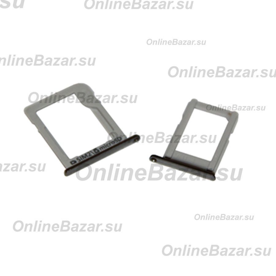 Лоток sim-карты для Samsung SM-E500H (Galaxy E5) + карты для памяти (комплект 2 шт.) <серебро> ― Nsk.OnlineBazar.su