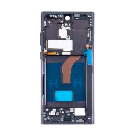 Рамка дисплея для Samsung SM-S908B (Galaxy S22 Ultra) <черный> (оригинал)
