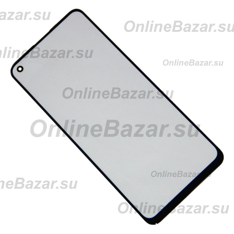 Стекло для Realme 8 в сборе с OCA пленкой <черный> ― Nsk.OnlineBazar.su