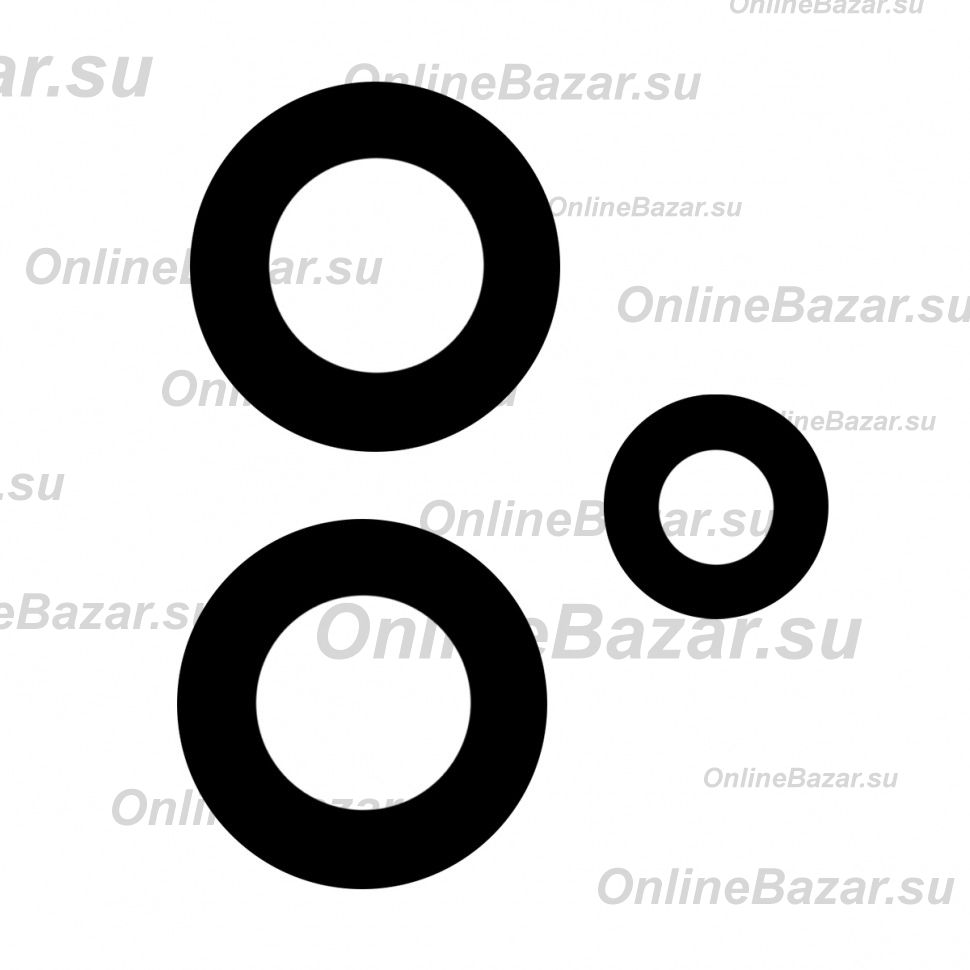 Стекло камеры для Realme 9 Pro Plus (комплект 3 шт.) <черный> ― Nsk.OnlineBazar.su