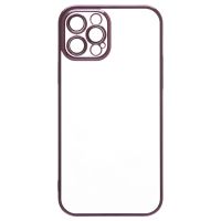 Чехол для Apple iPhone 12 Pro Max пластиковый с закрытой камерой <фиолетовый> ― Nsk.OnlineBazar.su
