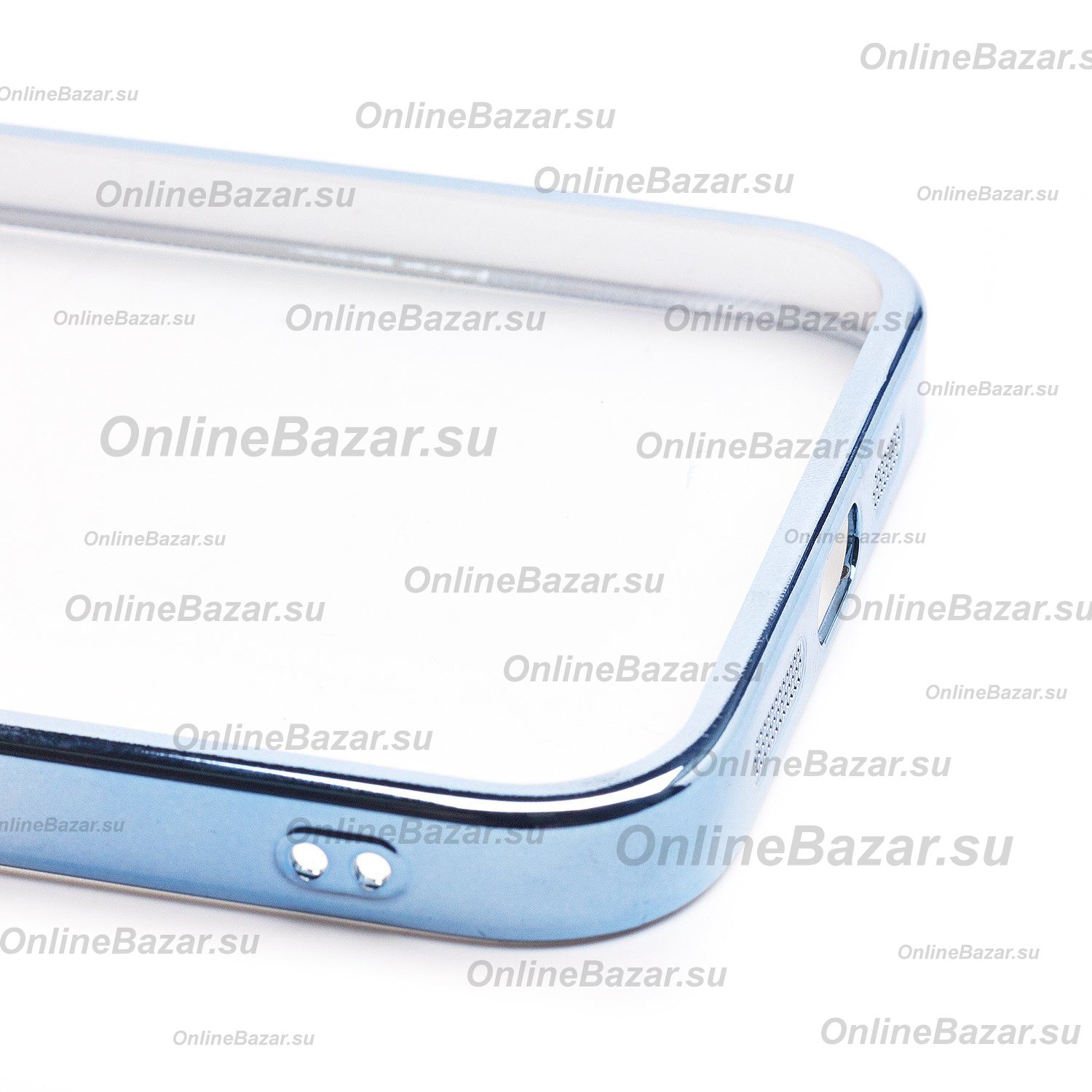 Чехол для Apple iPhone 14 Plus пластиковый с закрытой камерой <синий> ― Nsk.OnlineBazar.su