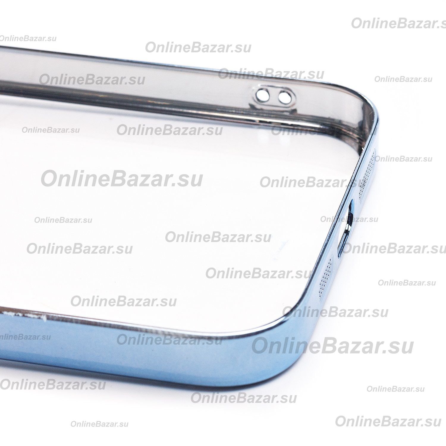 Чехол для Apple iPhone 14 Plus пластиковый с закрытой камерой <синий> ― Nsk.OnlineBazar.su