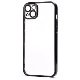Чехол для Apple iPhone 14 Plus пластиковый с закрытой камерой <черный>