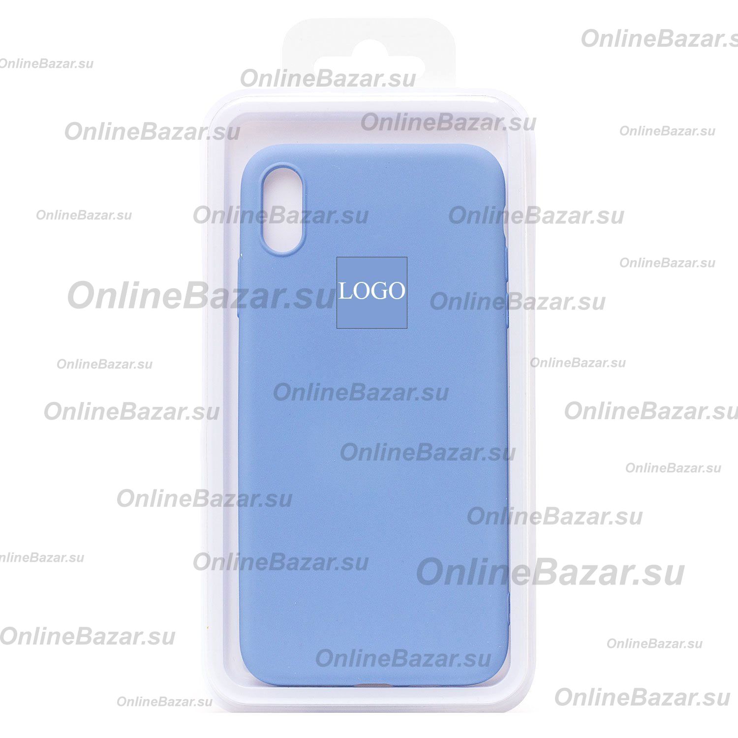 Чехол для Apple iPhone Xs Max силиконовый Soft Touch 2 <голубой> (премиум) ― Nsk.OnlineBazar.su