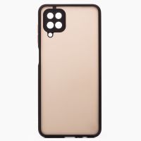 Чехол для Samsung SM-A125F (Galaxy A12) пластиковый с окантовкой <черный> ― Nsk.OnlineBazar.su