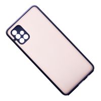 Чехол для Samsung SM-A515F (Galaxy A51) пластиковый с окантовкой <синий> ― Nsk.OnlineBazar.su