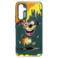 Чехол для Samsung SM-A546E (Galaxy A54 5G) силиконовый (рис. 335/собака) <темно-зеленый> ― Nsk.OnlineBazar.su
