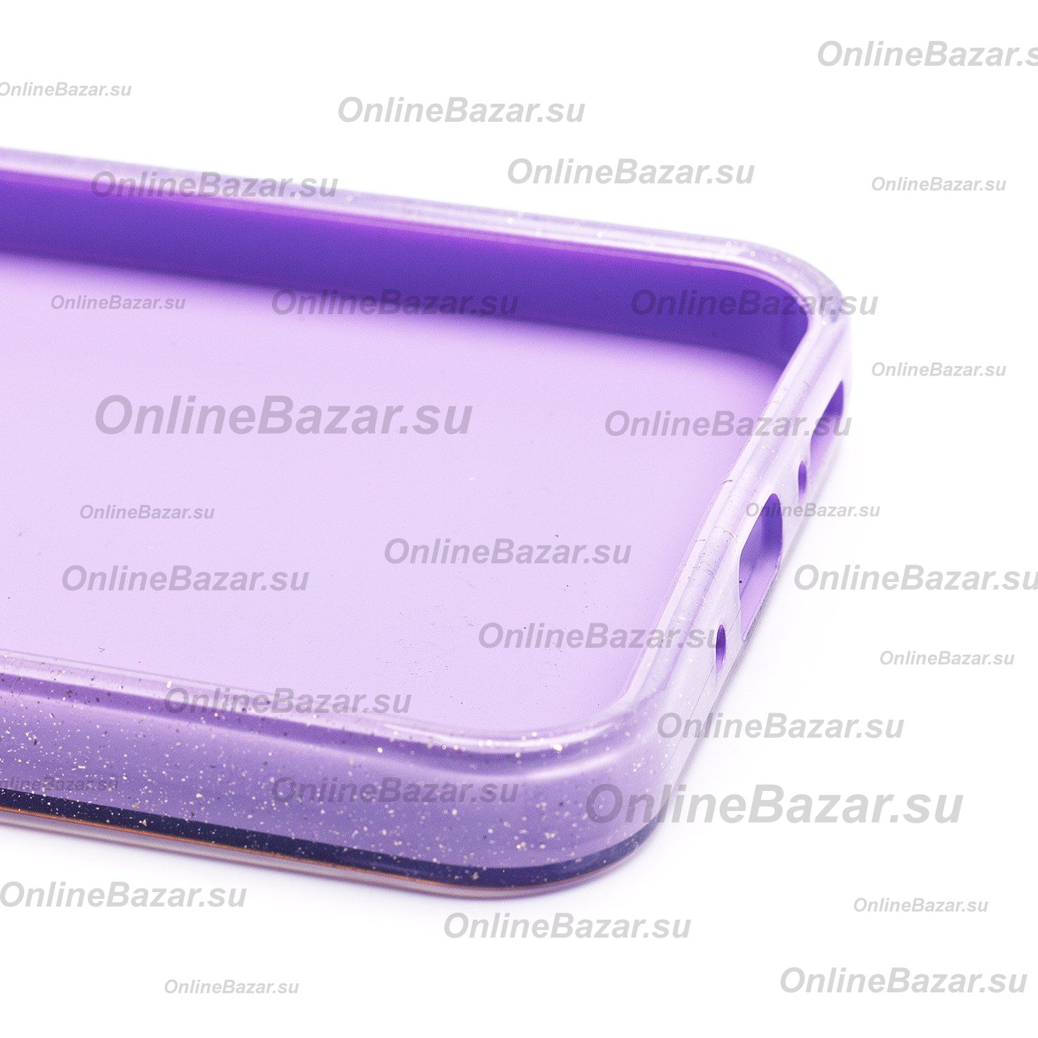 Чехол для Samsung SM-A546E (Galaxy A54 5G) силиконовый с блестками №3 <светло-фиолетовый> ― Nsk.OnlineBazar.su