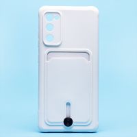 Чехол для Samsung SM-G780F (Galaxy S20 FE) силиконовый с картхолдером №4 <белый> ― Nsk.OnlineBazar.su