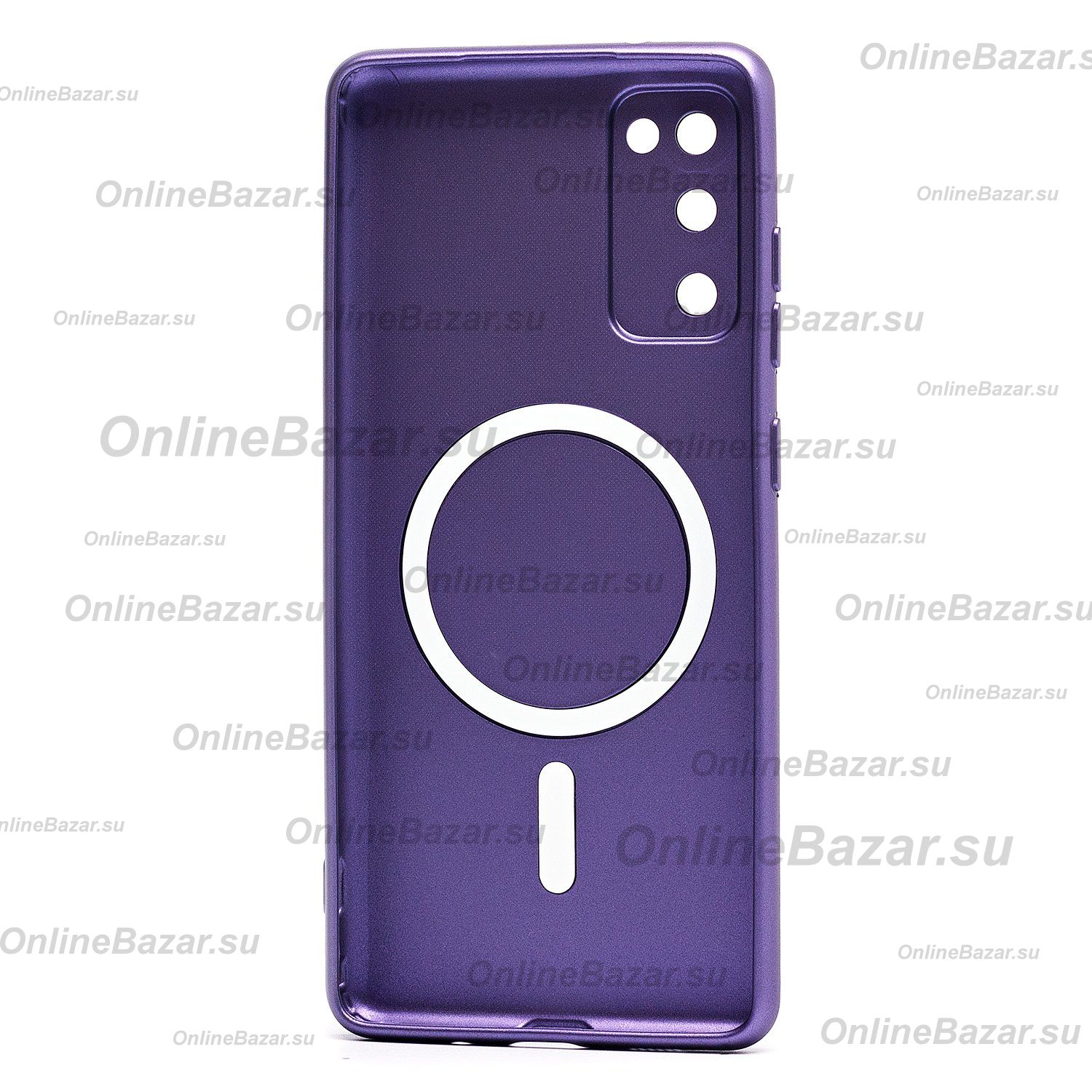 Чехол для Samsung SM-G780F (Galaxy S20 FE) силиконовый Matte MagSafe <пурпурный> ― Nsk.OnlineBazar.su