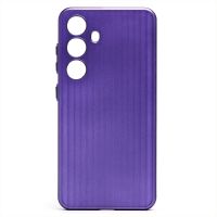 Чехол для Samsung SM-S921B (Galaxy S24) пластиковый рифленый <фиолетовый> ― Nsk.OnlineBazar.su