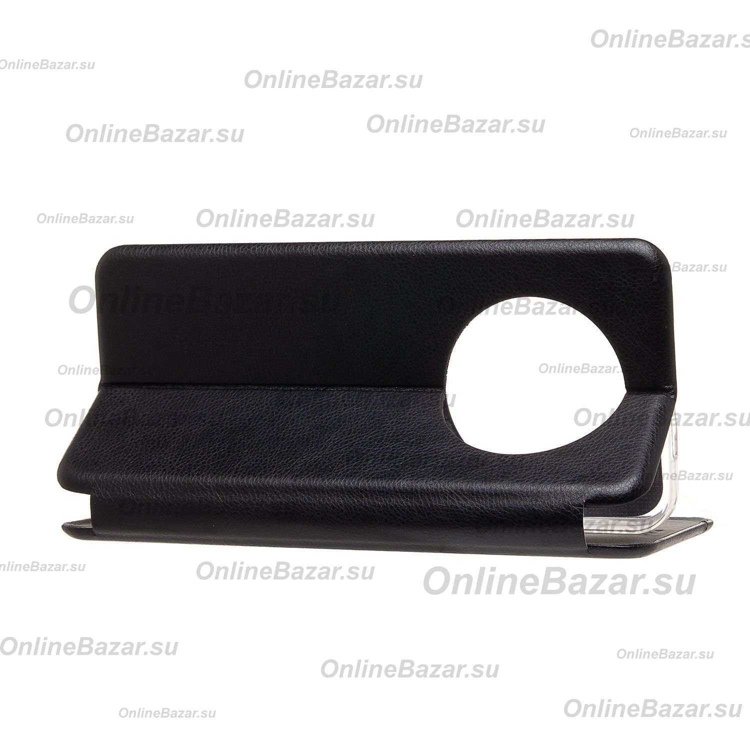 Чехол для Tecno Spark 30C (KL5n) флип боковой кожзам №3 <черный> ― Nsk.OnlineBazar.su