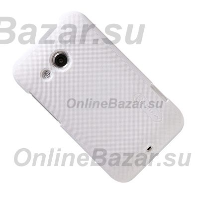 Чехол для HTC Desire 200 задняя крышка пластик ребристый Nillkin <белый> ― Nsk.OnlineBazar.su