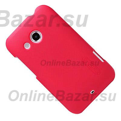 Чехол для HTC Desire 200 задняя крышка пластик ребристый Nillkin <красный> ― Nsk.OnlineBazar.su