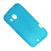 Чехол для HTC Desire 200 силиконовый матовый <голубой> ― Nsk.OnlineBazar.su