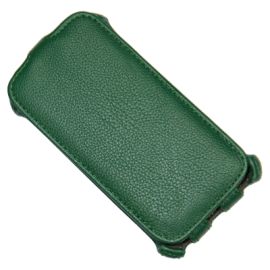 Чехол для HTC Desire 500 One Sim флип кожзам №1 <зеленый>