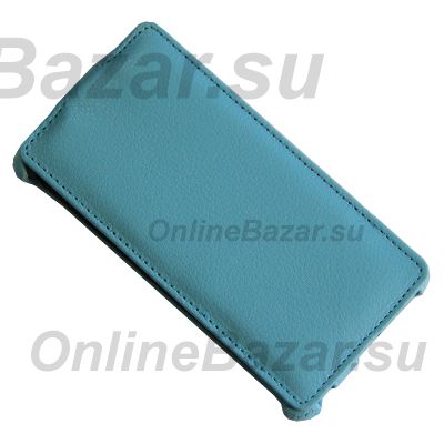 Чехол для HTC Desire 600 Dual Sim флип кожзам №1 <голубой> ― Nsk.OnlineBazar.su