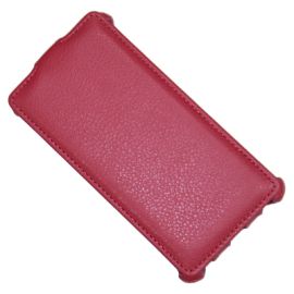 Чехол для HTC PO49110 флип кожзам №1 <розовый>