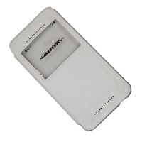 Чехол для HTC Desire EYE (M910n) флип боковой пластик-кожзам с окошком Nillkin Sparkle <белый> ― Nsk.OnlineBazar.su