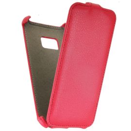 Чехол для HTC One M9 флип кожзам №1 <красный>