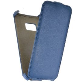 Чехол для HTC One M9 флип кожзам №1 <синий>