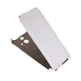 Чехол для HTC One E8 Dual Sim флип кожзам №1 <белый>