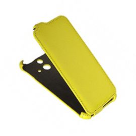 Чехол для HTC One E8 Dual Sim флип кожзам №1 <желтый>