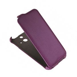 Чехол для HTC One E8 Dual Sim флип кожзам №1 <сиреневый>