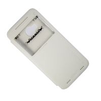 Чехол для HTC One M9 Plus флип боковой пластик-кожзам с окошком Nillkin Sparkle <белый> ― Nsk.OnlineBazar.su