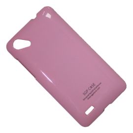 Чехол для HTC One SC (T528D) задняя крышка пластик лакированный SGP Case Ultra Slider <розовый>