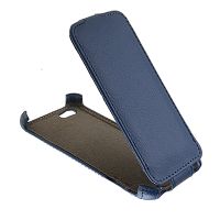 Чехол для HTC One V (T320e) флип кожзам №1 <синий> ― Nsk.OnlineBazar.su