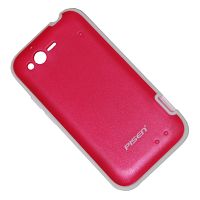 Чехол для HTC PI46100 задняя крышка пластиково-силиконовый Pisen <красный> ― Nsk.OnlineBazar.su