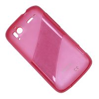 Чехол для HTC Sensation (Z710e) задняя крышка пластиково-силиконовый Pisen <розовый> ― Nsk.OnlineBazar.su